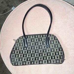 PLAYBOY Monogram Black and grey Bag